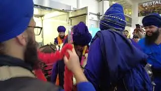 4K - Budha Dal Jathedar Arrives at *London Gatwick Airport*  May 2023
