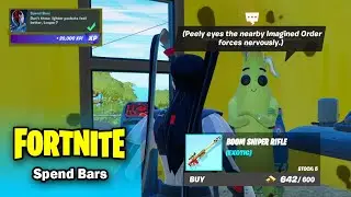 Spend Bars (Boom Sniper Rifle location) - Chapter 3 Season 2 Week 1 Quests - Fortnite
