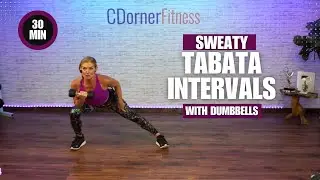 Trening Tabata z hantlami | 30-minutowy trening siłowy i cardio spalający tłuszcz