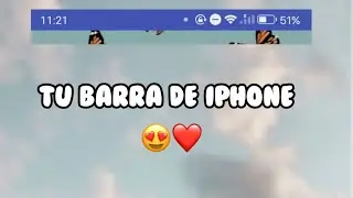 Como tener la barra de notificaciones de iOS 😍❤️#miimii_ok#jamesitok