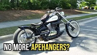 Low Rise Bars on my Honda Shadow 750 Bobber / Chopper Bike!