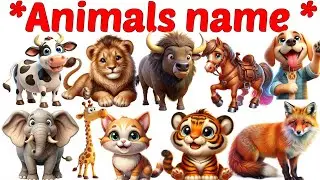 Animals Name 🐯🐕| Animals Name in Bengali to English With Pictures | Animals Name for Kids | Animals