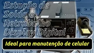 Estacão de retrabalho profissional 2 em 1 ideal para manutenção de celular