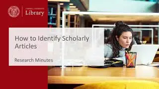 How to Identify Scholarly Articles