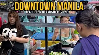 Streets in Manila City: Avenida and Recto Ave Walking Tour | The Real Manila PHILIPPINES[4K]
