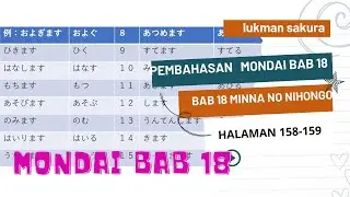 Lengkap !! Mondai Bab 18 Minna no nihongo 1