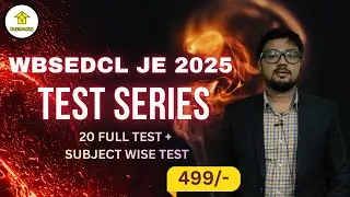 WBSEDCL JE 2025 TEST SERIES | 20 FULL TEST & SUBJECT WISE TEST | BY EASY2LEARNING