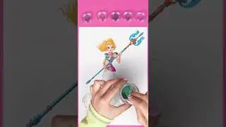 AMAZING GLITTER CRAFTS! Merlinda's Color-Changing Tail Surprise! #shorts | Mermaid Magic