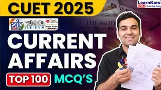 CUET 2025 | Static GK and Current Affairs | Most Important MCQs🔥 #cuet