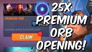25x Premium Orb + Ulitmus Orb Opening! - Marvel Strike Force