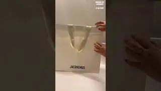 Unboxing my Jacquemus  le sac rind bag in white from La Valle village Paris#jacquemus #unboxing