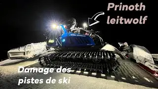 DAMAGE DES PISTES DE SKI ⛷️|sur le domaine de Nendaz Veysonnaz avec une | Prinoth Leitwolf |