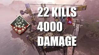 22 KILL AND 4200 DAMAGE GAME ON KINGS CANYON | North Mande