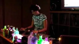 Rachel Mixing @ SkekTek's house party 2-7-09