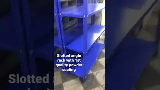 Slotted angle rack with 1st quality powder coating