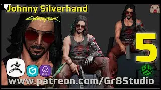 Johnny Silverhand - Cyberpunk 2077  - Zbrush Sculpt - 5