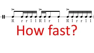 How fast can you play paradiddle-diddle zoom zoom?