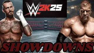 WWE 2K25  SHOWDOWNS: CM Punk (ME) vs. Triple H (AI)  World Heavyweight Championship