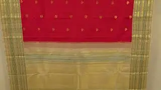 Red with Beige Borders Kanjivaram Silk Saree SS7911