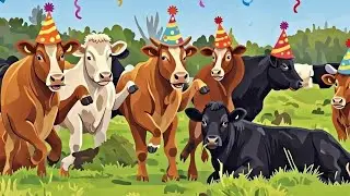 Cow funny moment 