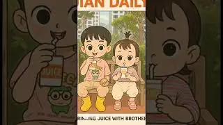 Juice Time with Big Brother 🥤💛
