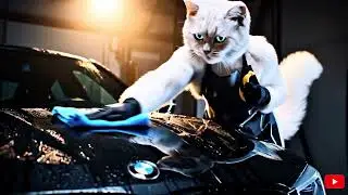 🐾 Anthropomorphic Cat Builds Dream Machine | Ultra-Detailed Garage Exit (Catrafter Series)