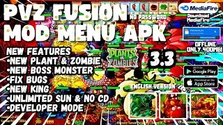 UPDATE!!! PVZ FUSION 3.3 MOD MENU VERSION 2026 - ENGLISH VERSION, V3.3 !!!
