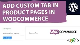How to Add Custom Tab in WooCommerce Product Pages through Plugin in WordPress | Extra Tabs