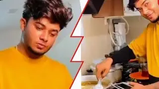 Akhil CJ first Cooking video with Aju and midhu