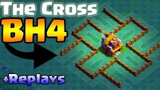 Clash of Clans | COOL BH4 Base - The Cross | Night Mode Versus Battle Builder Hall 4 Base | CoC