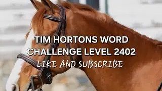 Tim Hortons Word Challenge Level 2402 #timhortons #free #contest #coffee #tea #donut 