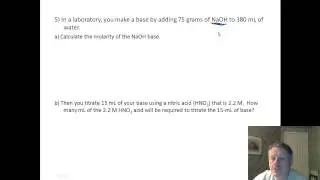 Acids 06 Worksheet   Titrations