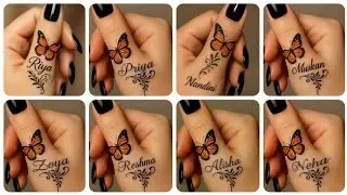 Name mehndi design | Finger mehndi design | simple mehndi design | beautiful thumb mehndi design