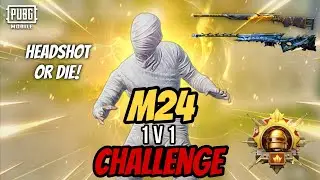 M24 1v1 Challenge 🔥 | PUBG Mobile Room  #pubg #pubgmobile #m24