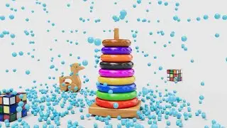 Learn Colors and Numbers with toy Train