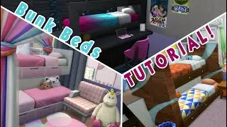 Sims 4 Tutorial - bunk beds!! (WORKING 2020)
