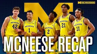 Michigan DOMINATES McNeese State, Which Is Higher Ranked Than Five Big Ten Teams! Basketball Show