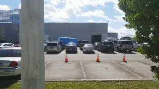 Cesar Sayoc and van arriving at  FBI building