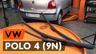 How to change wipers blades&nbsp;/ window wipers VW POLO 4 (9N) [TUTORIAL AUTODOC]