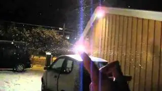 Amazing haloes on a windshield