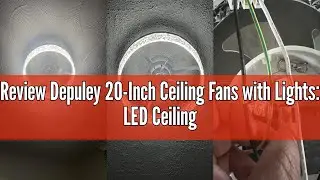 Review Depuley 20-Inch Ceiling Fans with Lights: LED Ceiling Fan with Remote & APP Control - Low Pro