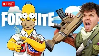 🔴LIVE - FORTNITE SIMPSONS GRIND! DAY 28/30 | Use Code: Steveperez #epicpartner