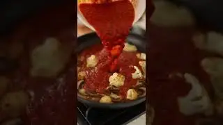 ⬇️Receta👉Coliflor con champi&ntilde;ones y salsa #youtubeshorts #recetas #diabetes #salud