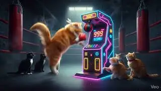 7 Cats vs. 1 Boxing Machine: Who Hits Harder? 🐱🥊