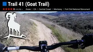 Mountain Biking California - Trail 41 (GOAT Trail!) in Monterey County