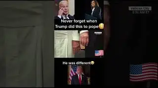Donald Trump with Pope 🤩🤩 #donaldtrump #trump t#trump2024 #fatmirsufa #trumpfamily #pope #usa #fyp