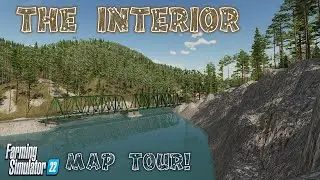 &ldquo;THE INTERIOR&rdquo; FS22 MAP TOUR! | NEW MOD MAP! | Farming Simulator 22 (Review) PS5.