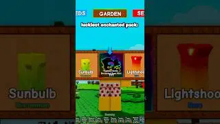 The luckiest enchanted seed pack in Grow A Garden 🍀
