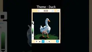 Theme : Duck #roblox #games #artist #art #drawing #painting #illustration #shorts