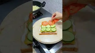 Shami Sandwich🥪 #shorts #short #midnight #cravings #kitchenwithshama